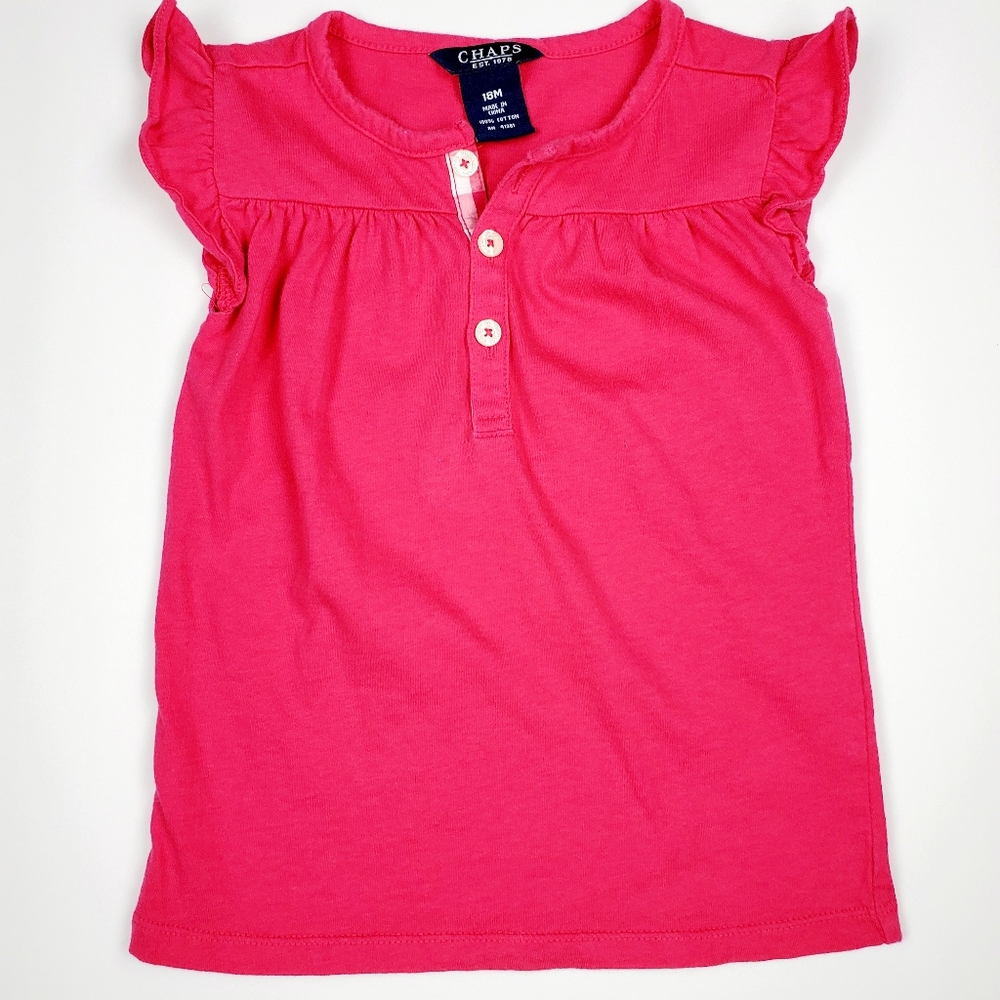 💜CHAPS Toddler blouse pink size: 18 month